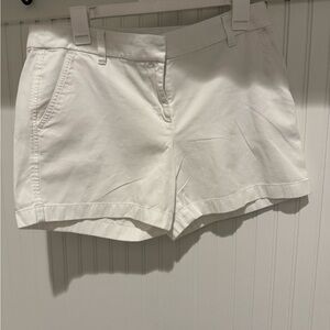 Classic White J Crew 5 inch shorts